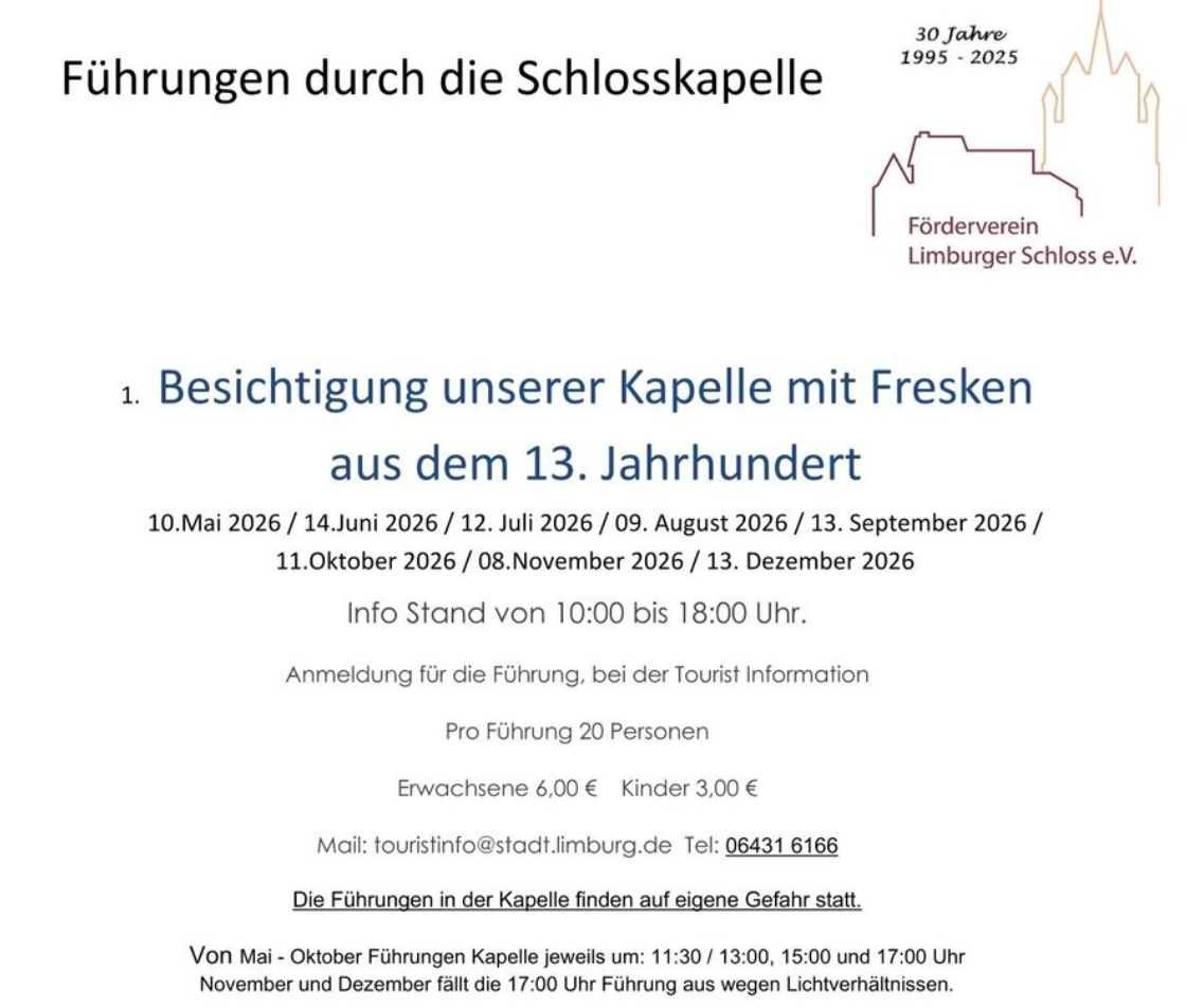 Öffentliche Führung in der Schlosskapelle